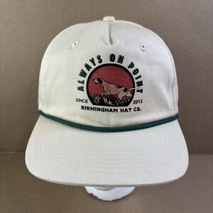 Always On Point Hat Cap Adjustable Cream Green, Birmingham, Dog, Hunting